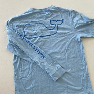 Mens Blue Vineyard Vines Longsleeve Tee